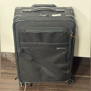 Briggs & Riley Black Rolling Carry-On Suitcase Luggage